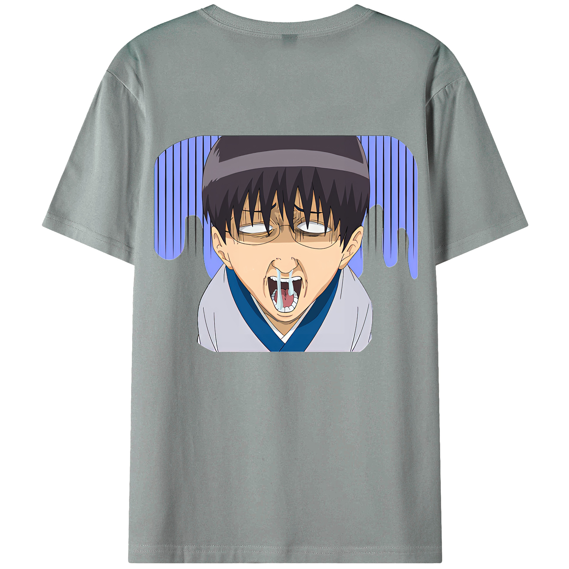 （画像用） ぎんたま 坂田銀時（さかたぎんとき） 神楽 志村新八（しむら しんぱち） GINTAMA Sakata Gintoki Kagura Shimura Shinpachi 綿100％ メンズ半袖Tシャツ（バックプリント） 通気性
